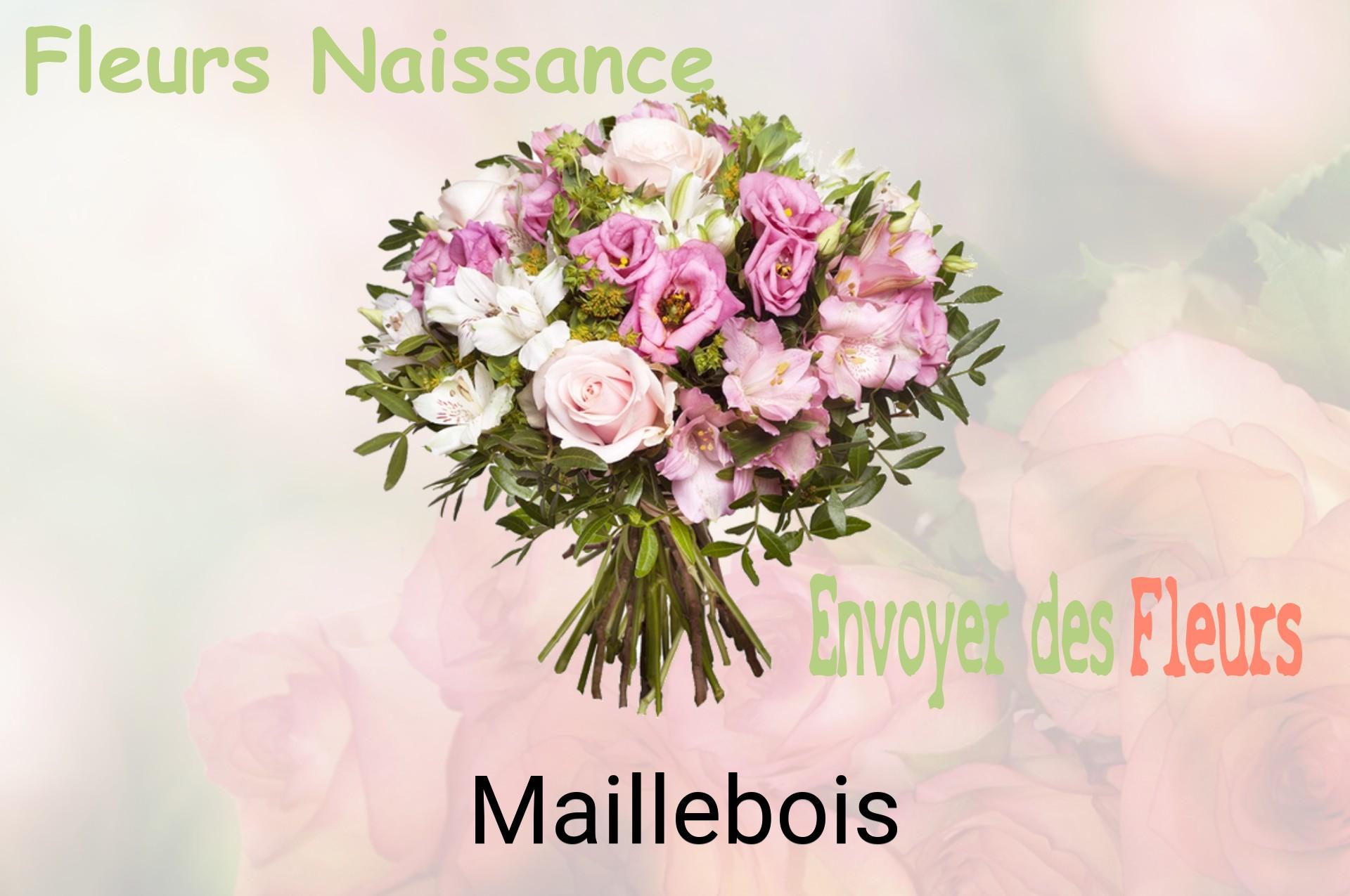 Bouquet de fleurs de naissance livré à Maillebois